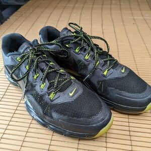 Nike Mens  Rare Lunartr1  577450-007 Black Mesh Trail Running Shoes Sneakers Siz